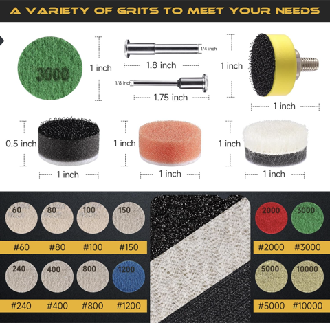 Small Sanding & Buffing Discs