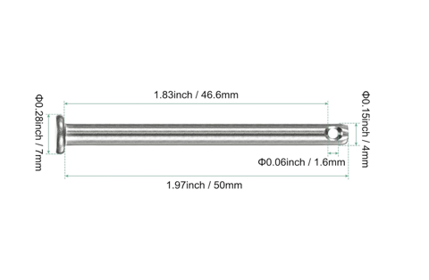 50mm M4 Clevis Pin